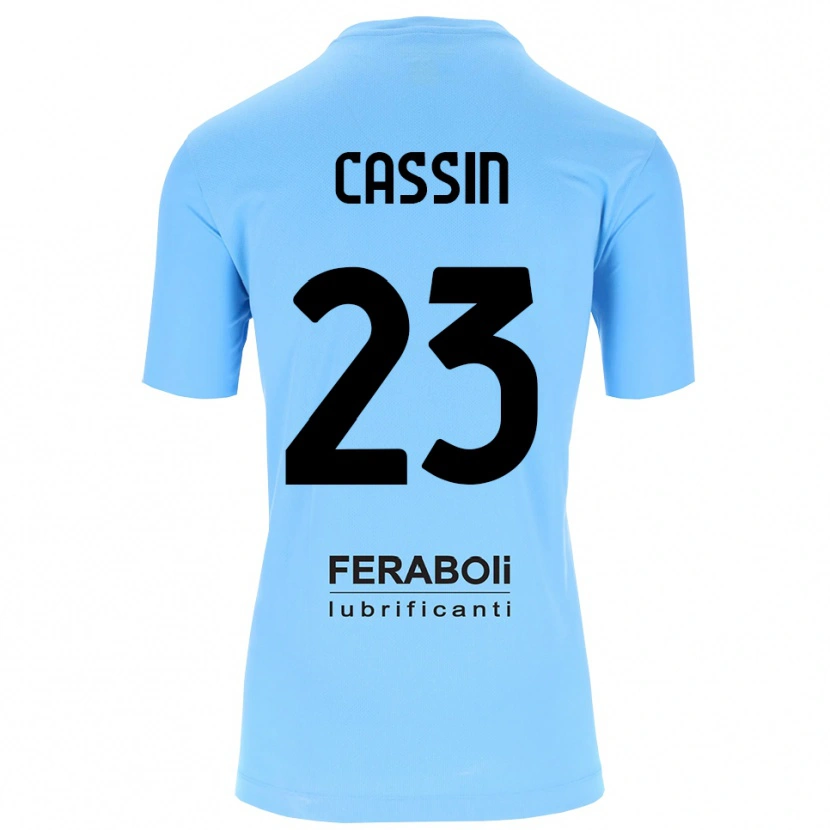 Danxen Criança Marco Cassin #23 Preto Azul Céu Camisola Guarda-Redes 2025/26 Camisa Brasil