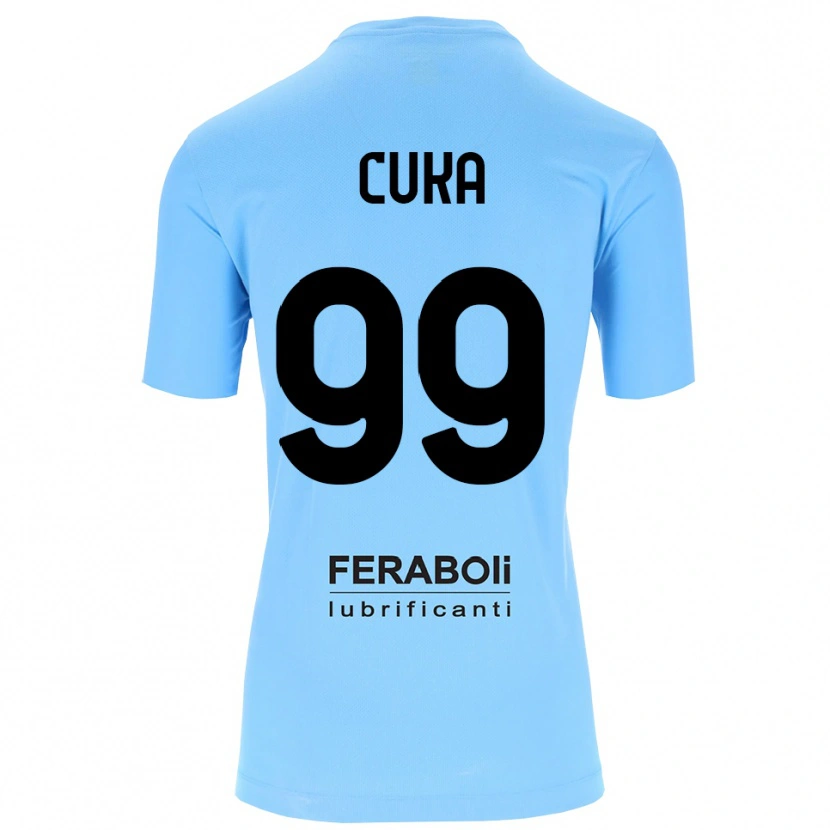 Danxen Criança Samuel Cuka #99 Preto Azul Céu Camisola Guarda-Redes 2025/26 Camisa Brasil