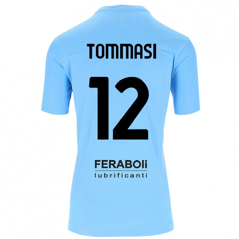 Danxen Criança Francesco Tommasi #12 Preto Azul Céu Camisola Guarda-Redes 2025/26 Camisa Brasil