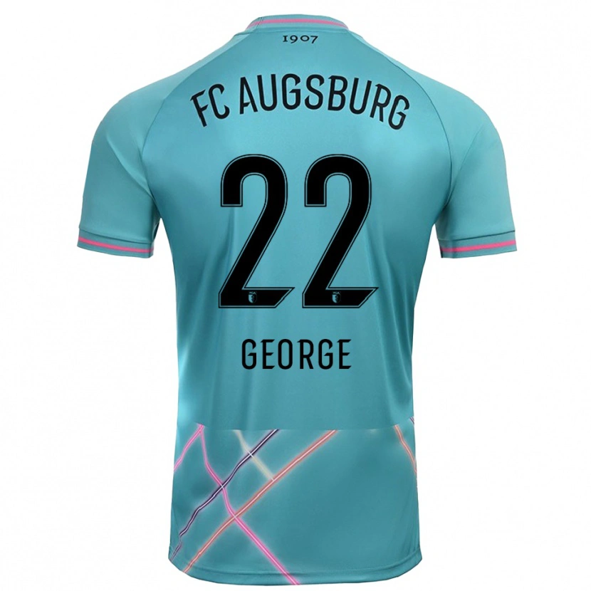 Danxen Criança Noah George #22 Verde Mar Claro Camisola Guarda-Redes 2025/26 Camisa Brasil