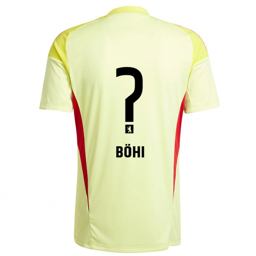 Danxen Criança Nadine Böhi #0 Amarelo Claro Preto Camisola Guarda-Redes 2025/26 Camisa Brasil