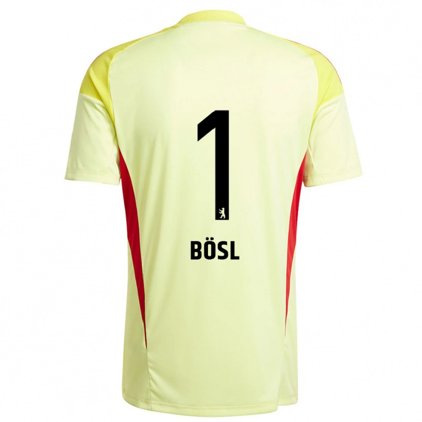 Danxen Criança Cara Bösl #1 Amarelo Claro Preto Camisola Guarda-Redes 2025/26 Camisa Brasil