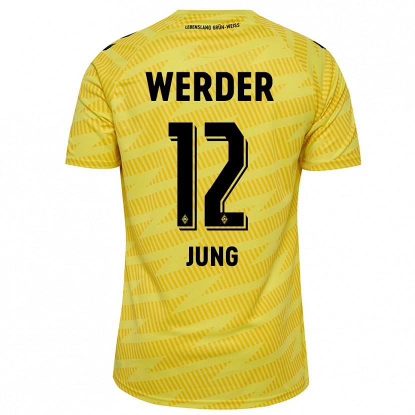 Danxen Criança Hugo Jung #12 Preto Amarelo Camisola Guarda-Redes 2025/26 Camisa Brasil