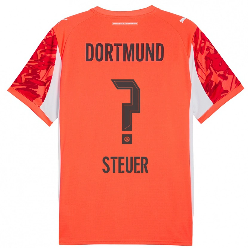 Danxen Criança Etienne Steuer #0 Laranja Vermelho Camisola Guarda-Redes 2025/26 Camisa Brasil