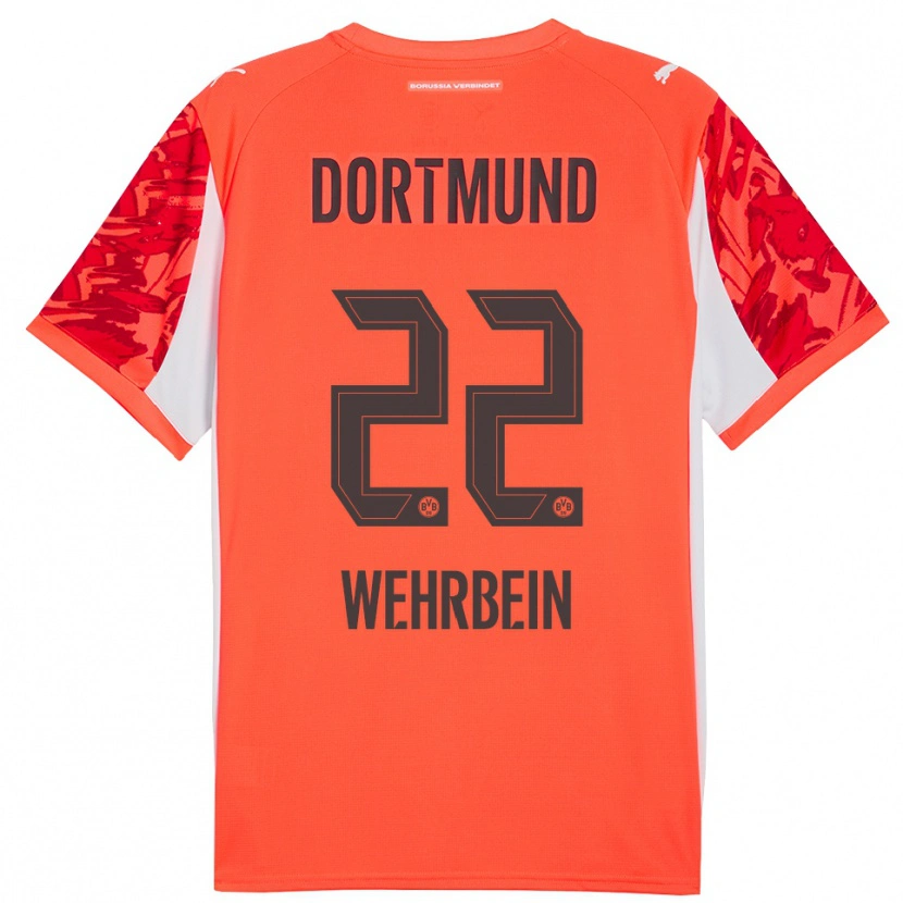 Danxen Criança Jan-Mattis Wehrbein #22 Laranja Vermelho Camisola Guarda-Redes 2025/26 Camisa Brasil