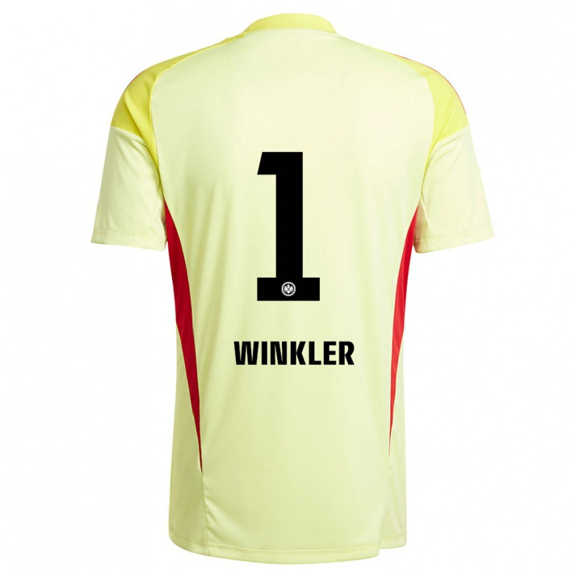 Danxen Criança Sophia Winkler #1 Amarelo Claro Preto Camisola Guarda-Redes 2025/26 Camisa Brasil