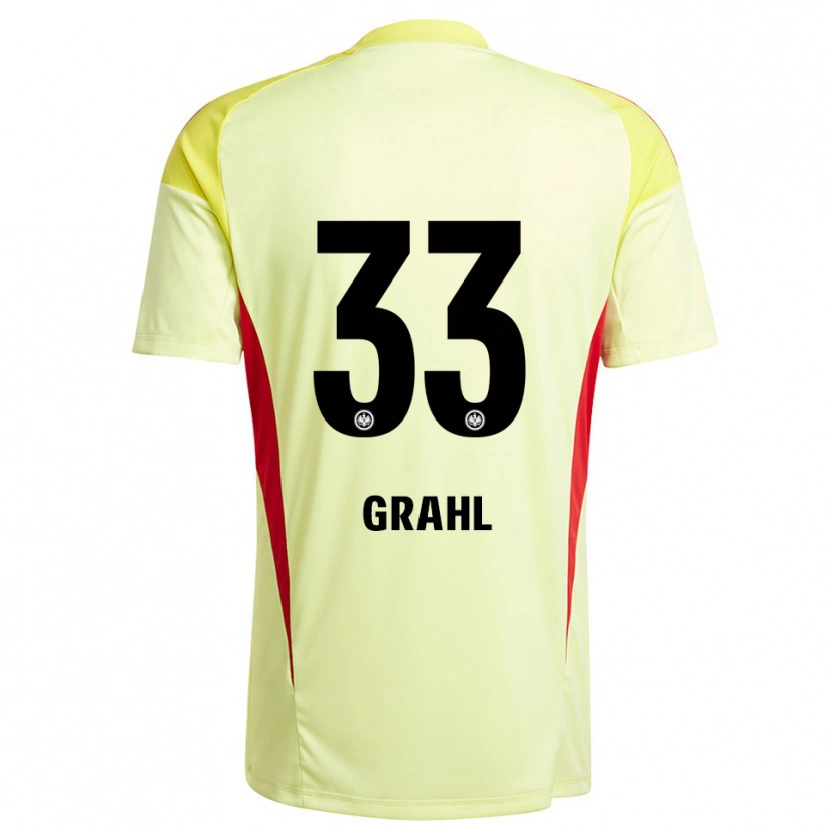 Danxen Criança Jens Grahl #33 Amarelo Claro Preto Camisola Guarda-Redes 2025/26 Camisa Brasil