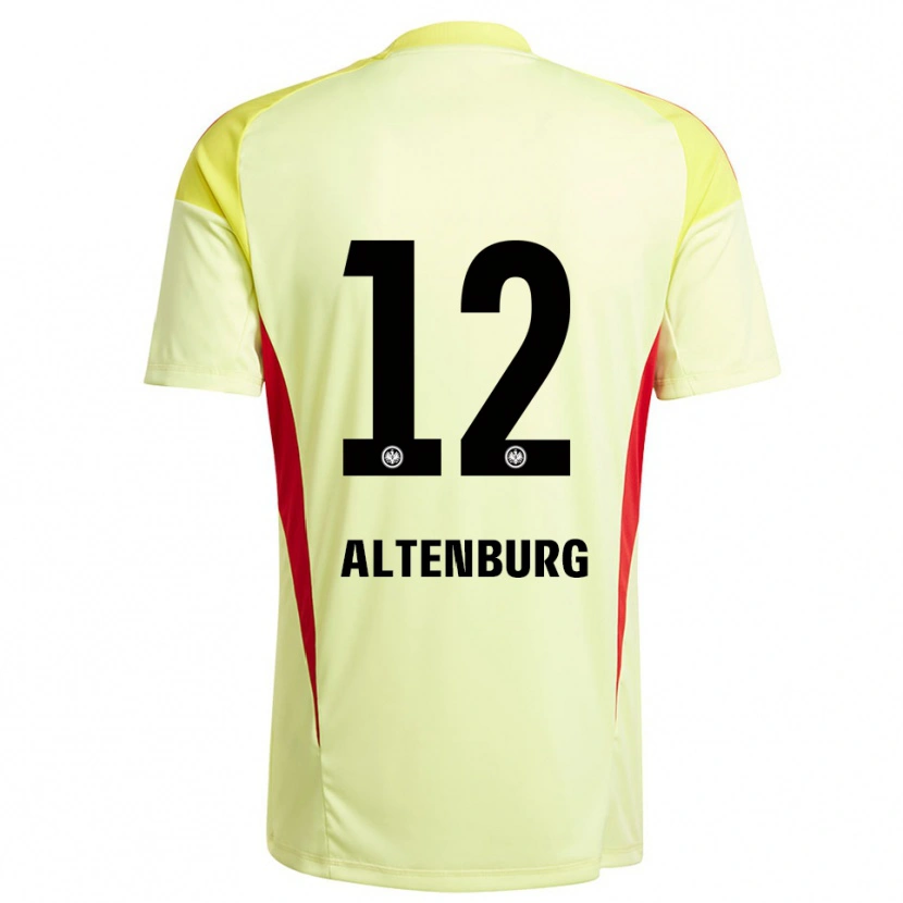 Danxen Criança Lina Altenburg #12 Amarelo Claro Preto Camisola Guarda-Redes 2025/26 Camisa Brasil