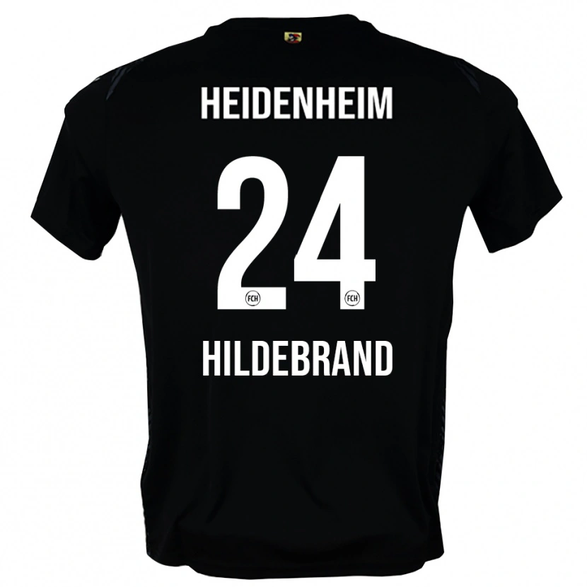 Danxen Criança Jan Hildebrandt #24 Preto Cinza Escuro Camisola Guarda-Redes 2025/26 Camisa Brasil