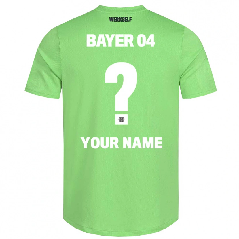 Danxen Criança Bayer 04 Leverkusen Branco Verde Claro Camisola Guarda-Redes 2025/26 Camisa Brasil