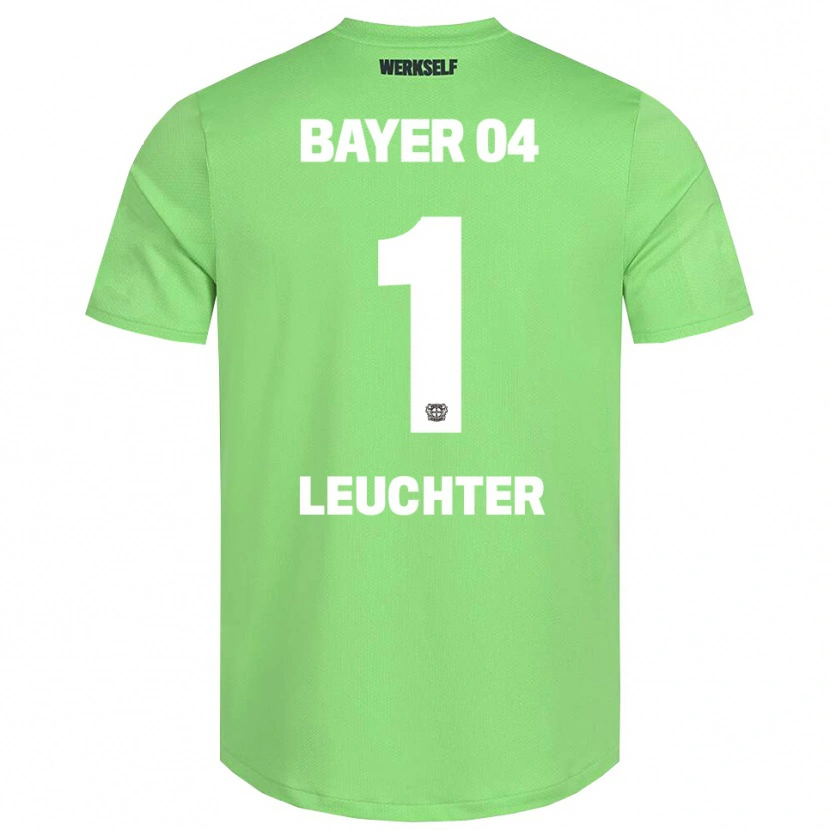 Danxen Criança Julian Leuchter #1 Branco Verde Claro Camisola Guarda-Redes 2025/26 Camisa Brasil
