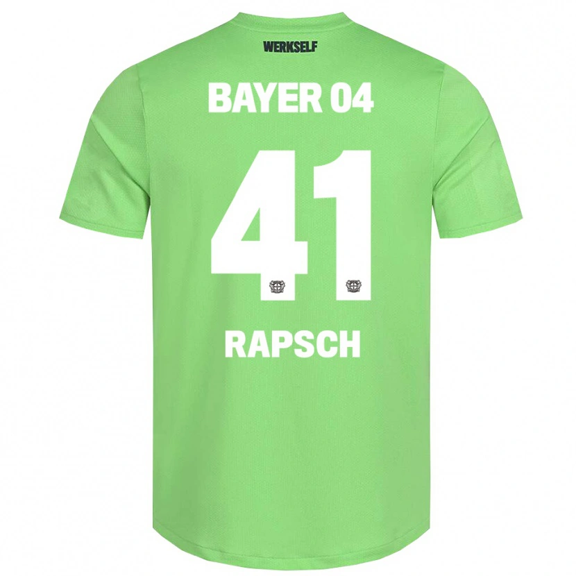 Danxen Criança Simeon Rapsch #41 Branco Verde Claro Camisola Guarda-Redes 2025/26 Camisa Brasil