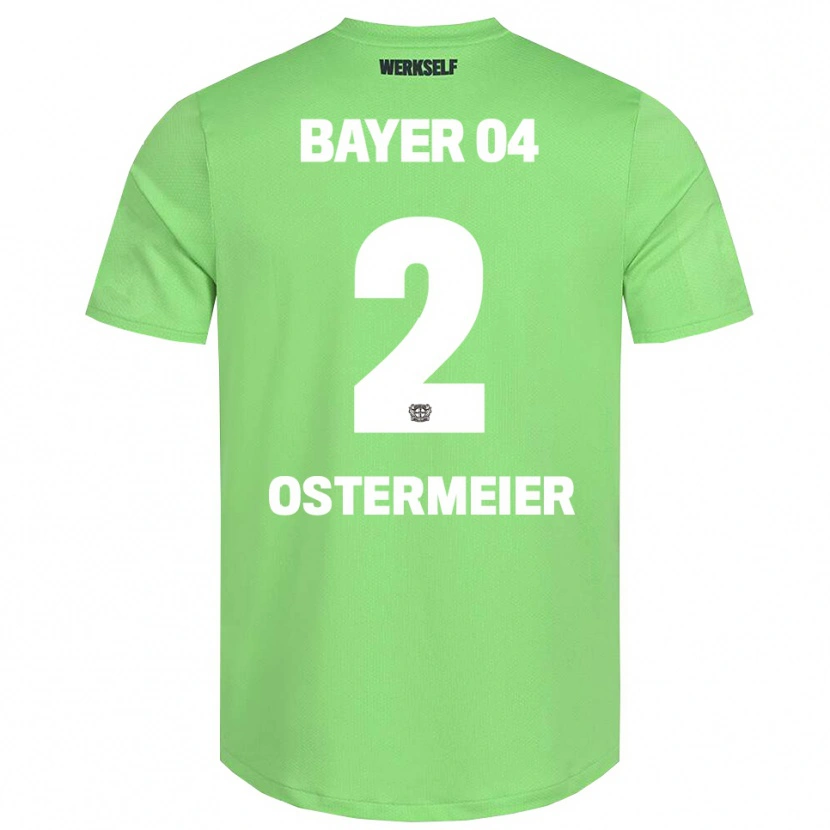Danxen Criança Selina Ostermeier #2 Branco Verde Claro Camisola Guarda-Redes 2025/26 Camisa Brasil
