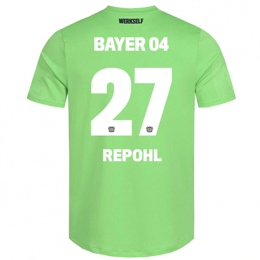 Danxen Criança Friederike Repohl #27 Branco Verde Claro Camisola Guarda-Redes 2025/26 Camisa Brasil