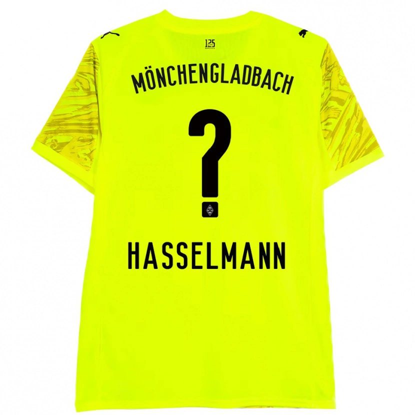 Danxen Criança Nina Hasselmann #0 Preto Amarelo Camisola Guarda-Redes 2025/26 Camisa Brasil