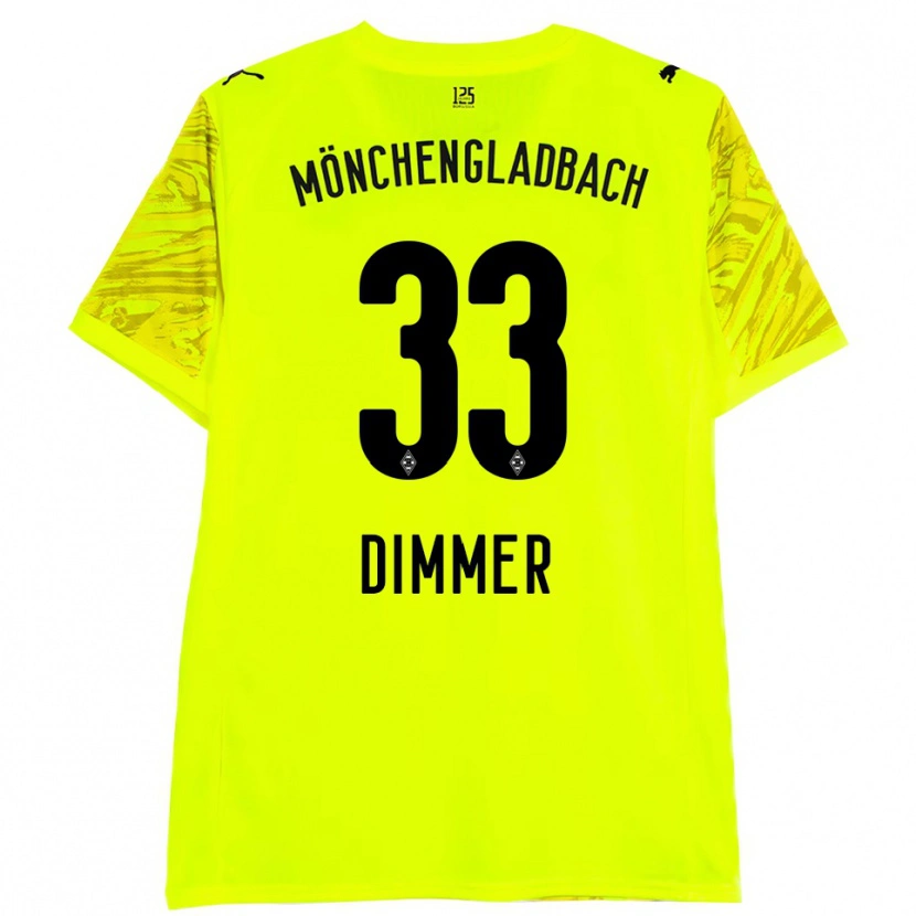 Danxen Criança Florian Dimmer #33 Preto Amarelo Camisola Guarda-Redes 2025/26 Camisa Brasil