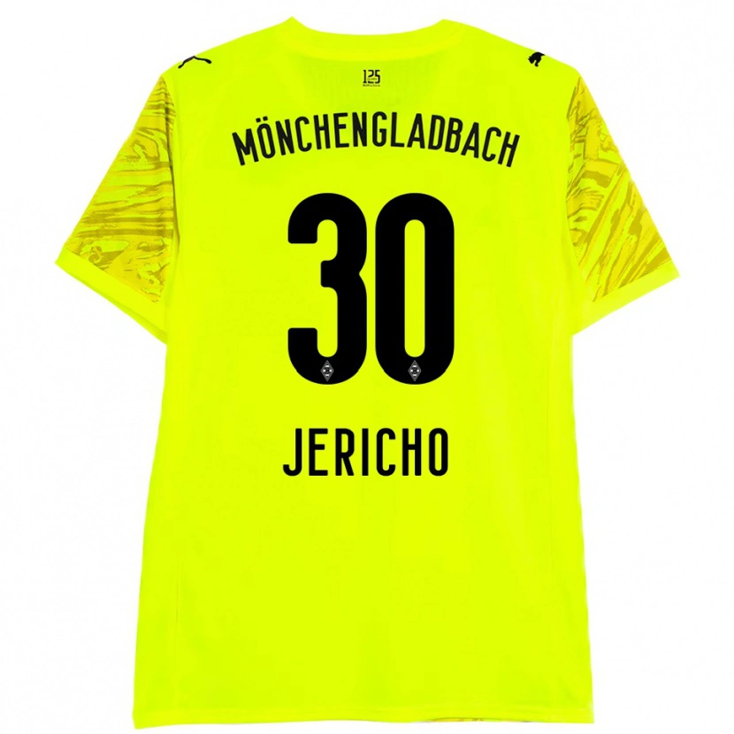Danxen Criança Aidan Jericho #30 Preto Amarelo Camisola Guarda-Redes 2025/26 Camisa Brasil