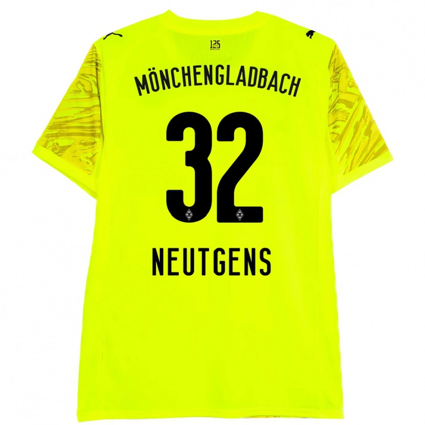 Danxen Criança Maximilian Neutgens #32 Preto Amarelo Camisola Guarda-Redes 2025/26 Camisa Brasil