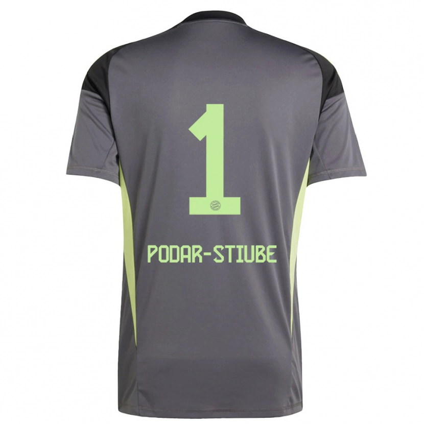 Danxen Criança David Podar-Stiube #1 Amarelo Verde Preto Camisola Guarda-Redes 2025/26 Camisa Brasil