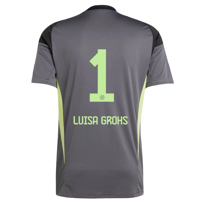 Danxen Criança Maria Luisa Grohs #1 Amarelo Verde Preto Camisola Guarda-Redes 2025/26 Camisa Brasil
