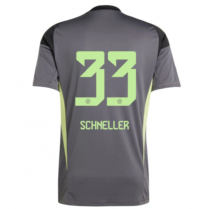 Danxen Criança Lukas Schneller #33 Amarelo Verde Preto Camisola Guarda-Redes 2025/26 Camisa Brasil