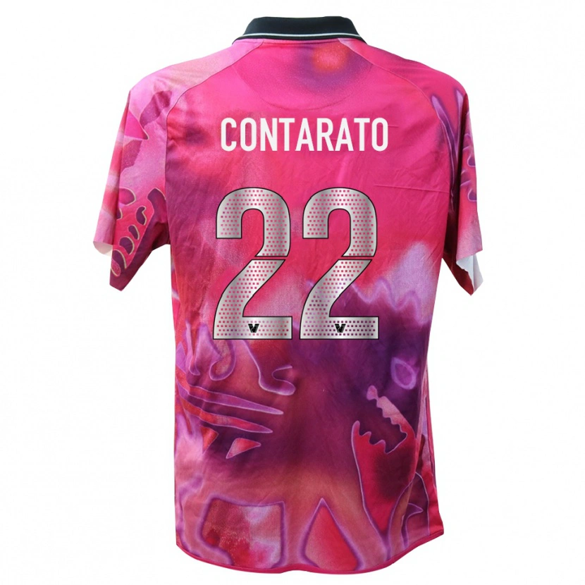 Danxen Criança Ettore Contarato #22 Rosa Profundo Camisola Guarda-Redes 2025/26 Camisa Brasil