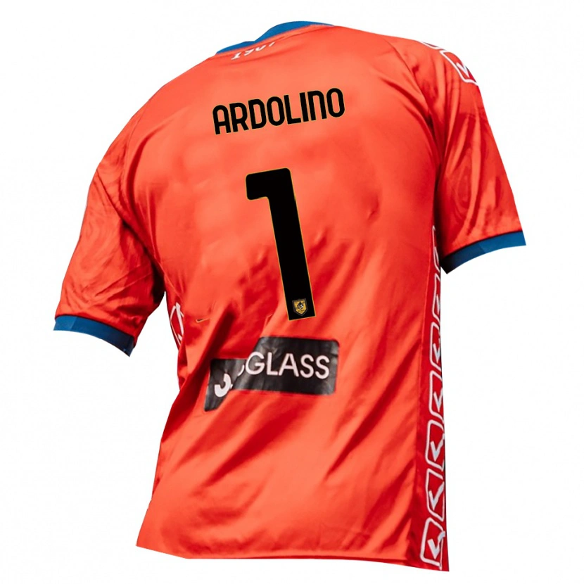 Danxen Criança Antonio Ardolino #1 Laranja Vermelho Camisola Guarda-Redes 2025/26 Camisa Brasil
