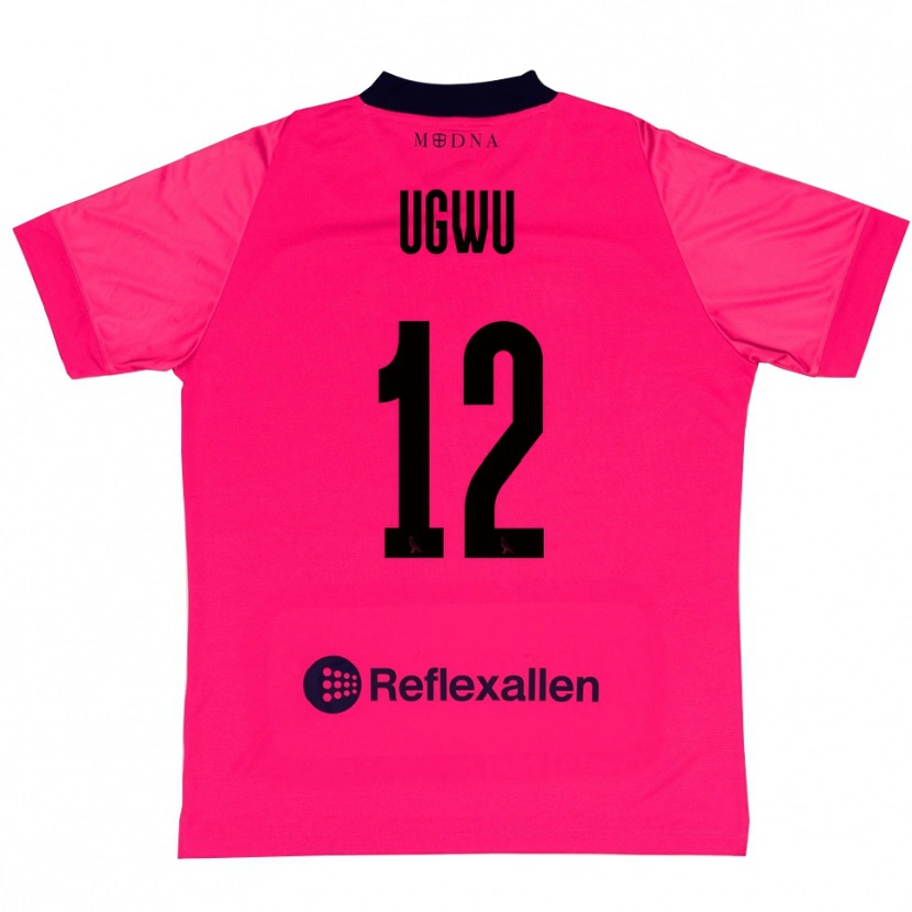 Danxen Criança Ferdinand Ugwu #12 Rosa Profundo Preto Camisola Guarda-Redes 2025/26 Camisa Brasil