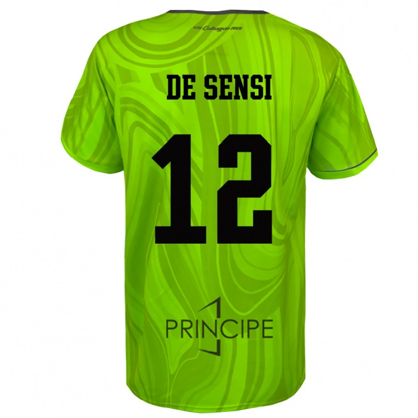 Danxen Criança Giuseppe De Sensi #12 Preto Verde Amarelo Camisola Guarda-Redes 2025/26 Camisa Brasil
