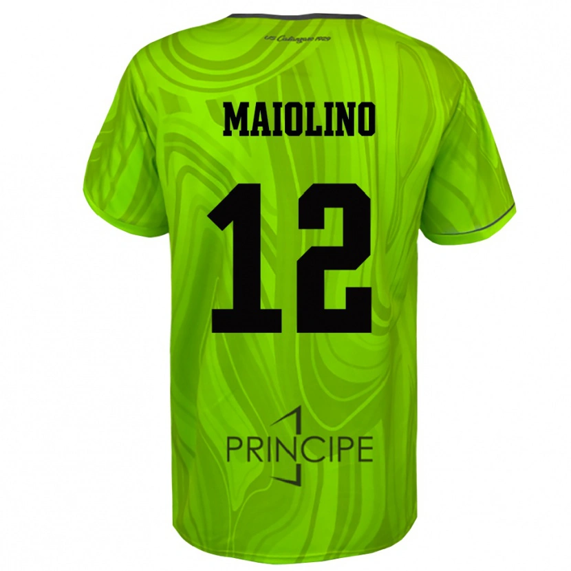 Danxen Criança Alex Maiolino #12 Preto Verde Amarelo Camisola Guarda-Redes 2025/26 Camisa Brasil