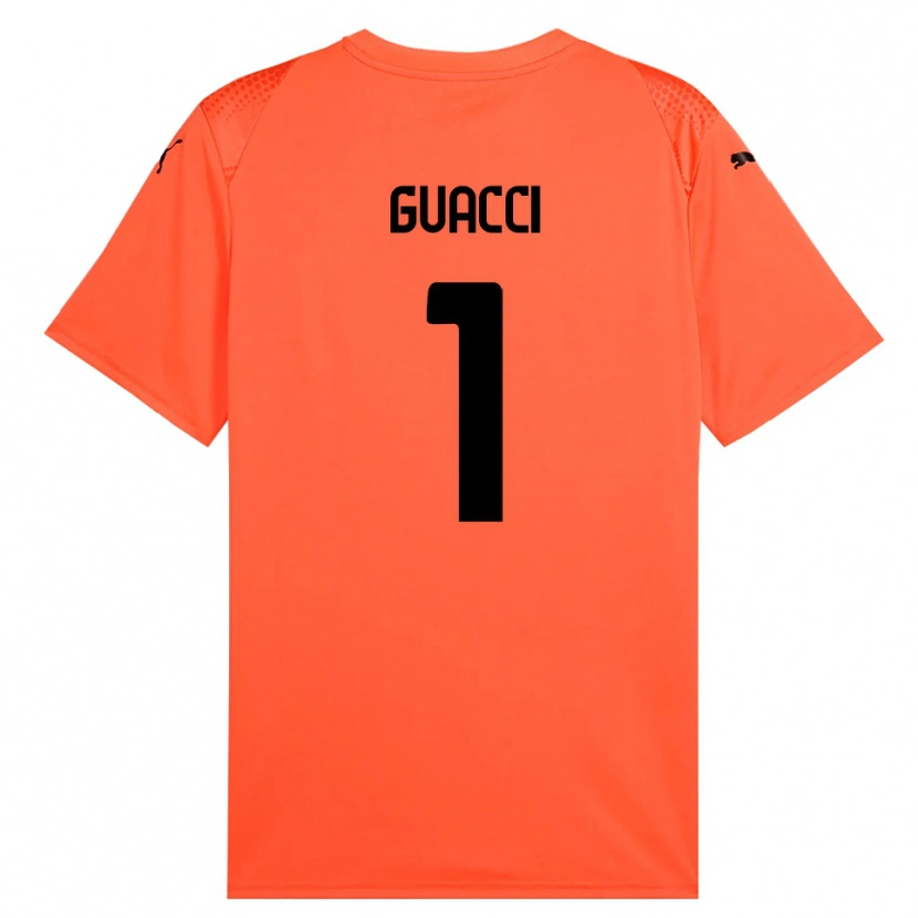 Danxen Criança Marco Guacci #1 Laranja Preto Camisola Guarda-Redes 2025/26 Camisa Brasil
