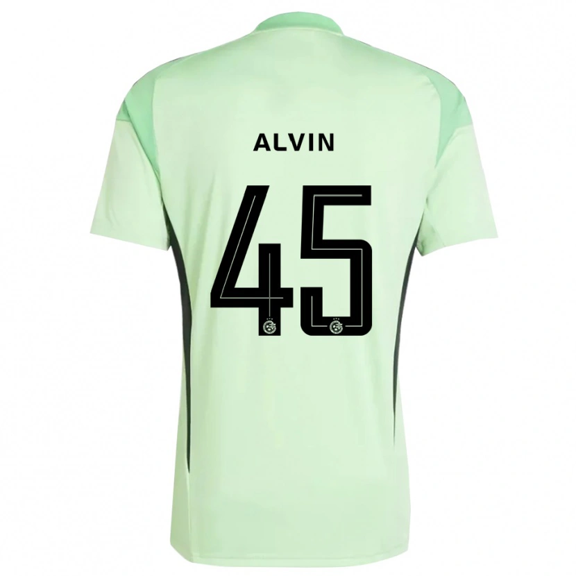 Danxen Criança Glenn Alvin #45 Preto Verde Claro Camisola Guarda-Redes 2025/26 Camisa Brasil