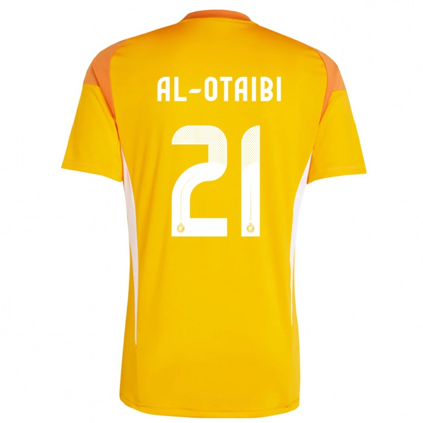 Danxen Criança Abdulrahman Al-Otaibi #21 Branco Laranja Amarelo Camisola Guarda-Redes 2025/26 Camisa Brasil