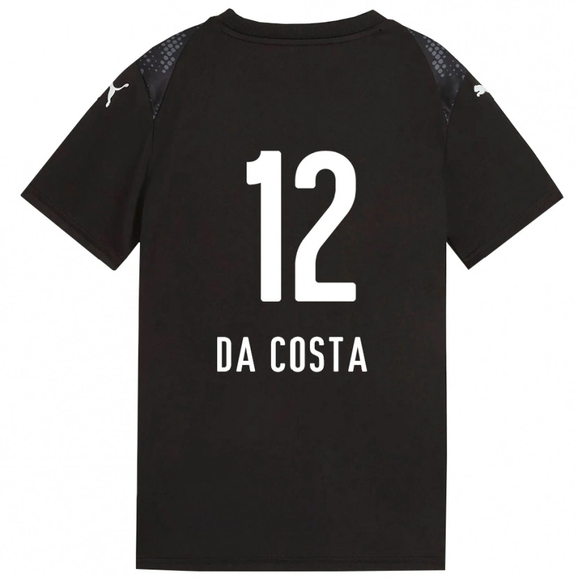 Danxen Criança Paulo da Costa #12 Dourado Negro Camisola Guarda-Redes 2025/26 Camisa Brasil