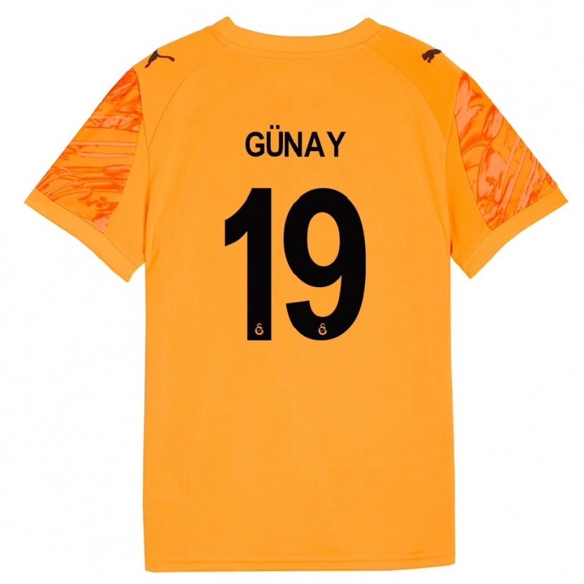 Danxen Criança Günay Güvenç #19 Preto Laranja Escuro Camisola Guarda-Redes 2025/26 Camisa Brasil