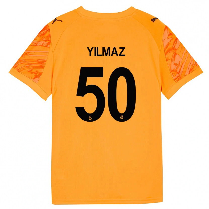 Danxen Criança Jankat Yılmaz #50 Preto Laranja Escuro Camisola Guarda-Redes 2025/26 Camisa Brasil