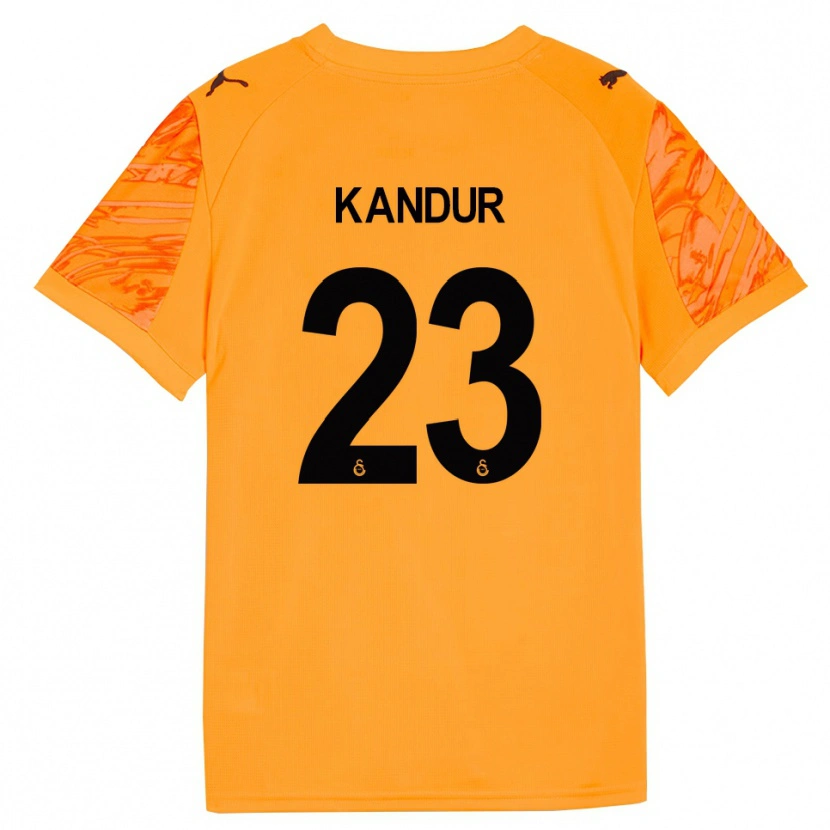 Danxen Criança Müge Kandur #23 Preto Laranja Escuro Camisola Guarda-Redes 2025/26 Camisa Brasil