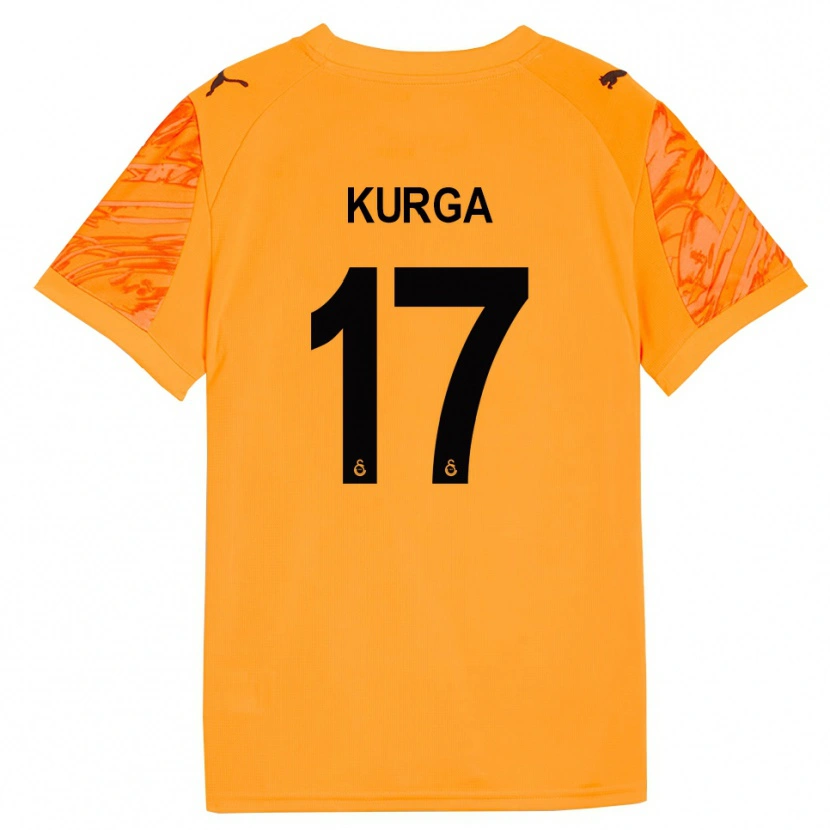 Danxen Criança Handan Kurğa #17 Preto Laranja Escuro Camisola Guarda-Redes 2025/26 Camisa Brasil