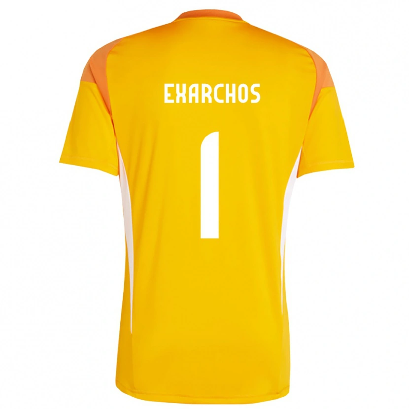 Danxen Criança Alexandros Exarchos #1 Laranja Branco Camisola Guarda-Redes 2025/26 Camisa Brasil