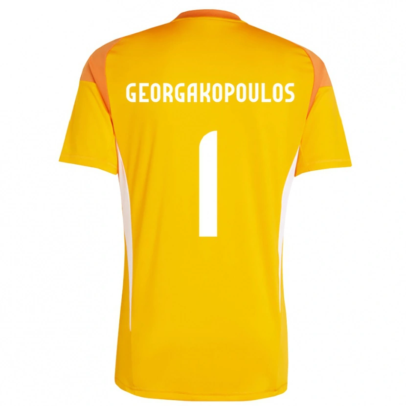 Danxen Criança Iason Georgakopoulos #1 Laranja Branco Camisola Guarda-Redes 2025/26 Camisa Brasil