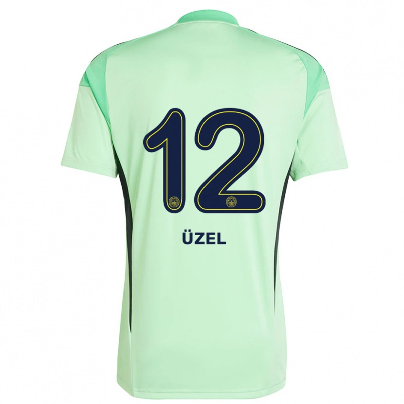 Danxen Criança Nevzat Üzel #12 Preto Verde Claro Camisola Guarda-Redes 2025/26 Camisa Brasil
