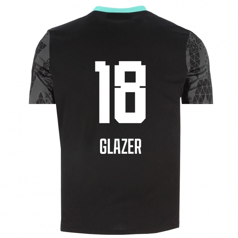 Danxen Criança Omri Glazer #18 Preto Cinza Escuro Camisola Guarda-Redes 2025/26 Camisa Brasil