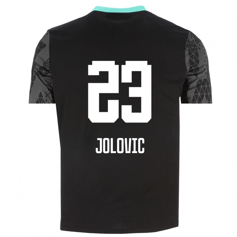 Danxen Criança Bogdan Jolovic #23 Preto Cinza Escuro Camisola Guarda-Redes 2025/26 Camisa Brasil