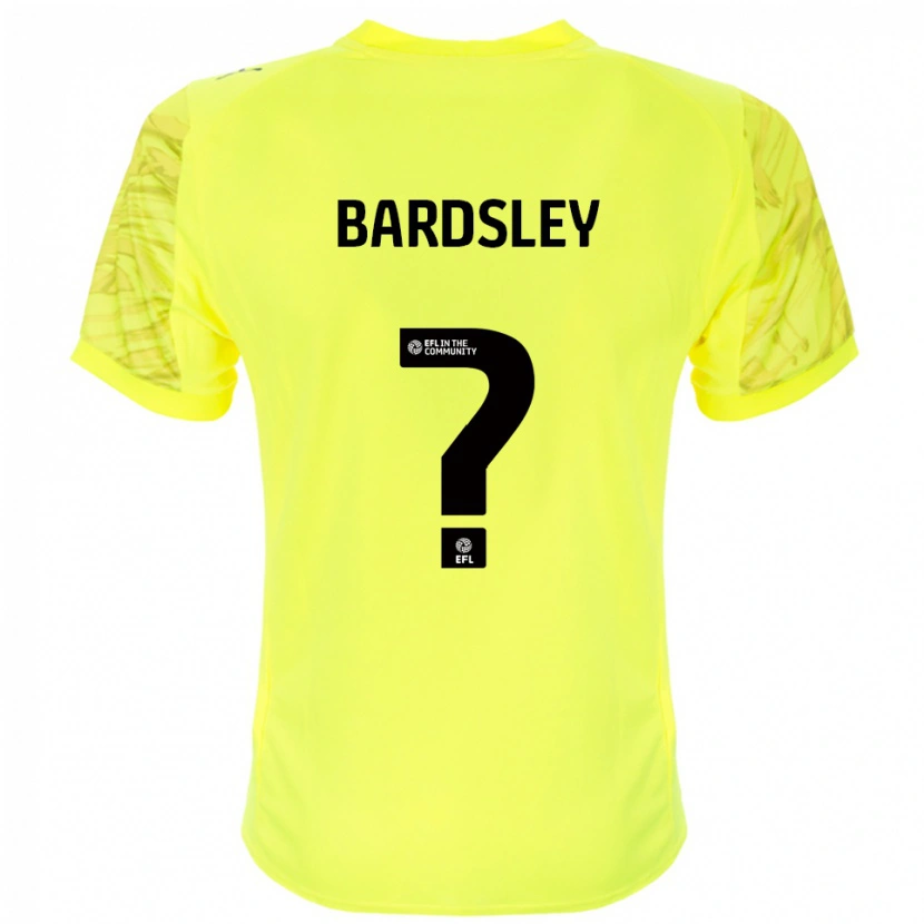 Danxen Criança Harvey Bardsley #0 Preto Amarelo Camisola Guarda-Redes 2025/26 Camisa Brasil