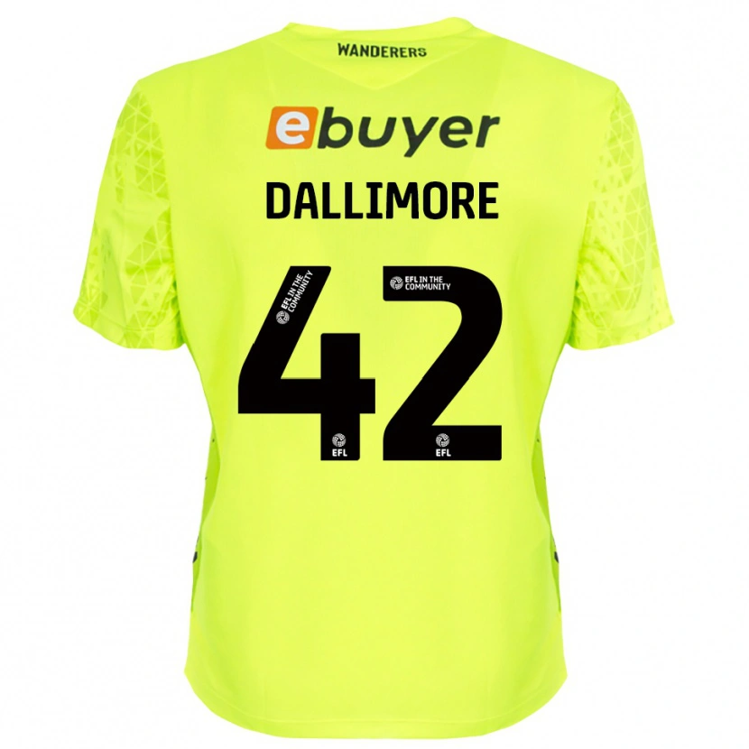 Danxen Criança Jack Dallimore #42 Verde Fluorescente Camisola Guarda-Redes 2025/26 Camisa Brasil