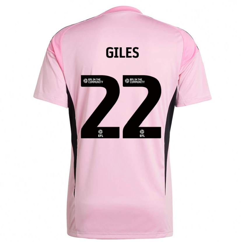 Danxen Criança Olivia Giles #22 Preto Rosa Camisola Guarda-Redes 2025/26 Camisa Brasil