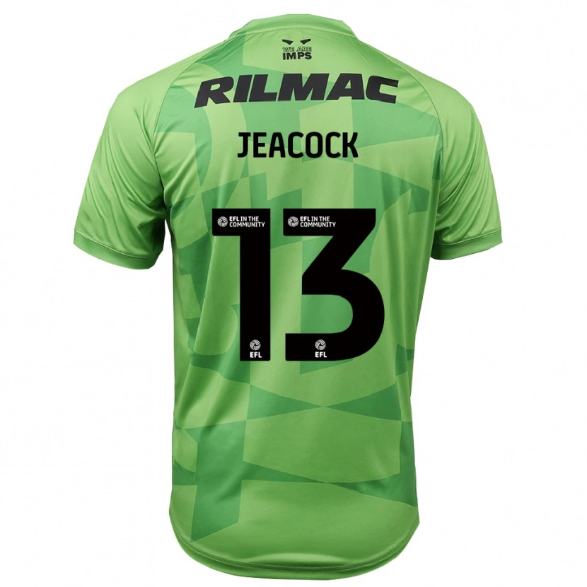 Danxen Criança Zach Jeacock #13 Verde Claro Camisola Guarda-Redes 2025/26 Camisa Brasil