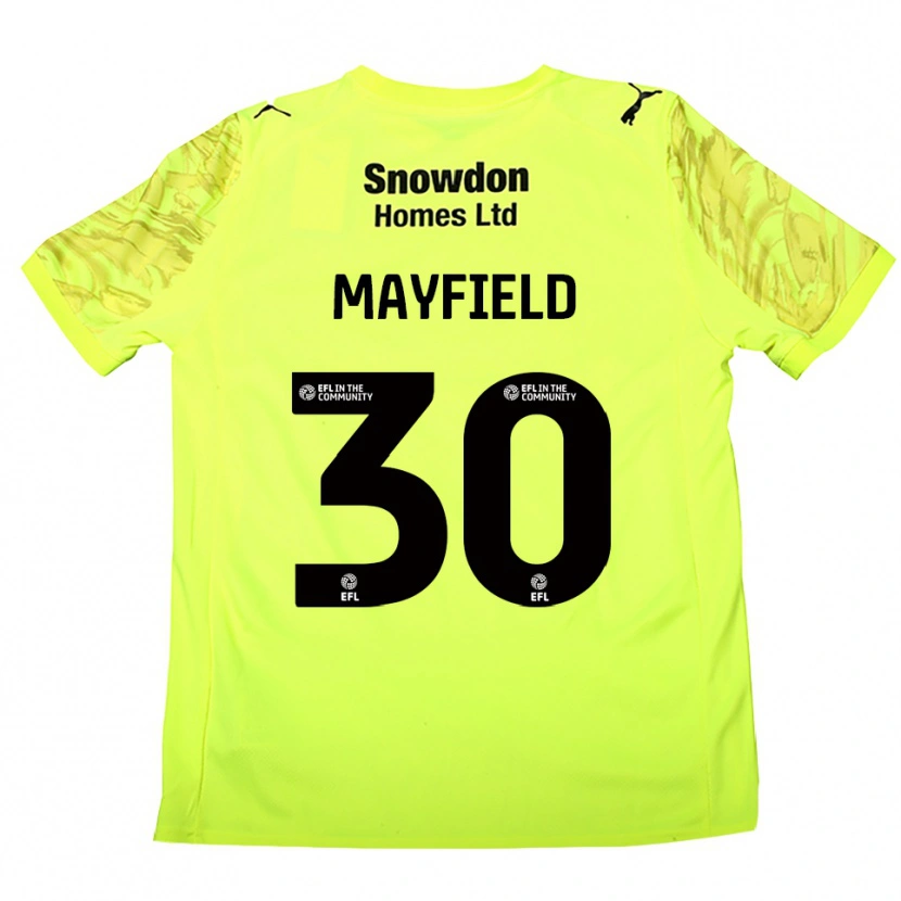 Danxen Criança Holly Mayfield #30 Verde Fluorescente Camisola Guarda-Redes 2025/26 Camisa Brasil