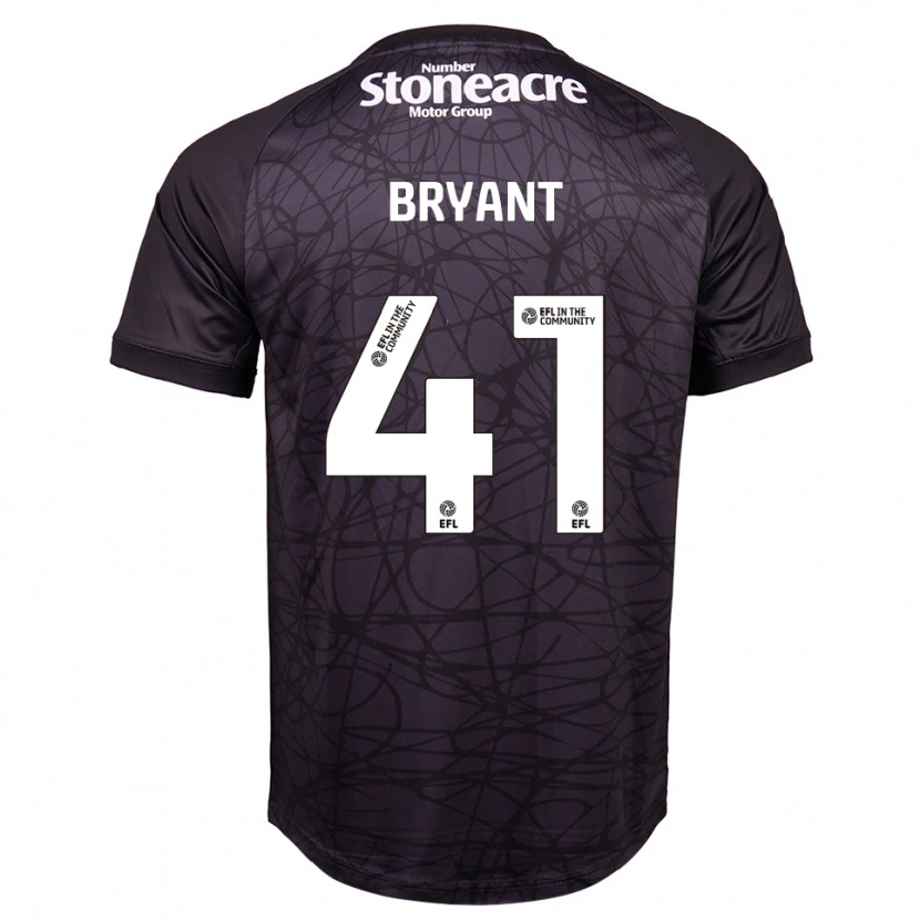 Danxen Criança Jacob Bryant #41 Preto Branco Camisola Guarda-Redes 2025/26 Camisa Brasil