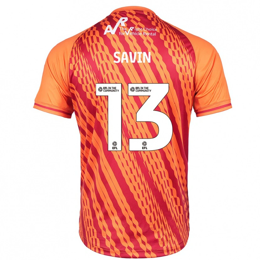Danxen Criança Toby Savin #13 Laranja Camisola Guarda-Redes 2025/26 Camisa Brasil